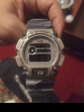 Casio G-Shock Digital Watch in Gray Camo